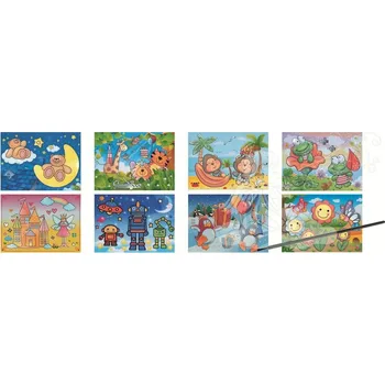 omalovánky Anděl Magické kreslení se štětcem 20x15cm 1699 Magické kreslení: 7. TUČŇÁCI