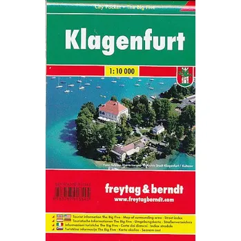 Freytag & Berndt plán Klagenfurt 1:10 t. kapesní laminovaný