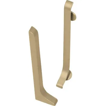 Podlahová lišta NOVÁK Koncovka levá pro lištu 40mm elox champagne, 2ks AASE 40-C-KL-A