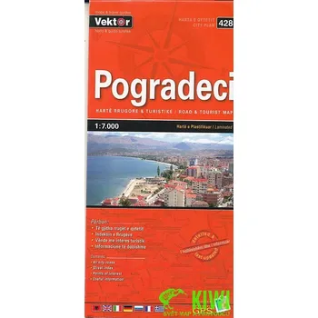 Vektor vydavatelství plán Pogradeci 1:7 t. laminovaný