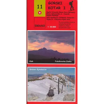 Smand d.o.o. vydavatelství mapa Gorski Kotar I. 1:30 t.
