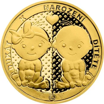 Česká mincovna Zlatý dukát k narození dítěte 2022 3,49 g