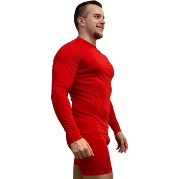 SPORT NANO triko dlouhý rukáv .pánské .XS .červená