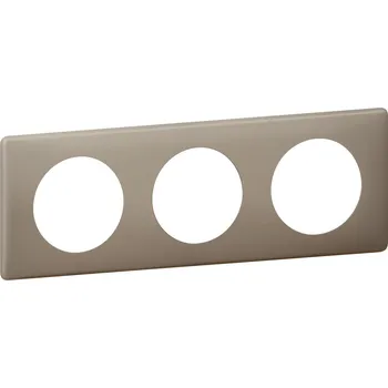 vypínač CÉLIANE RÁMEČEK 3-NÁSOBNÝ KÁVOVÁ LEGRAND 066723