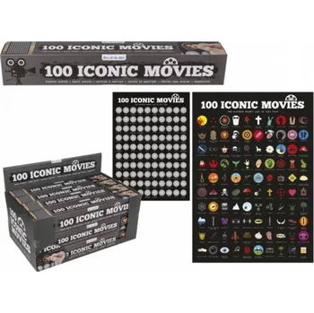 metr Stírací plakát 100 kultovních filmů