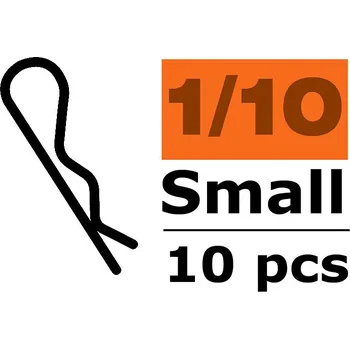 RC náhradní díl Revtec Sponka karosérie malá 45° černá (10) - expresní doprava