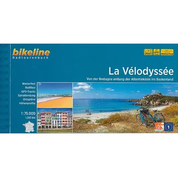 Esterbauer vydavatelství cykloprůvodce La Velodyssee 1:75 t. německy Bretagne-Baskenland