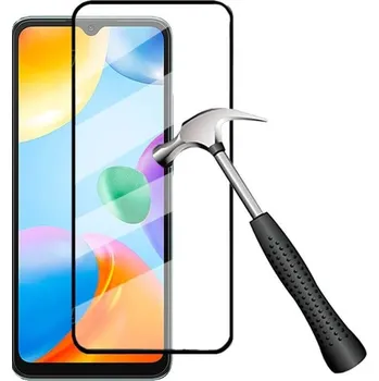 3x Picasee 3D tvrzené sklo s rámečkem pro Xiaomi Redmi 10C - černé - 2+1 zdarma