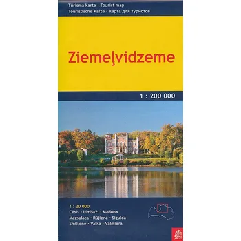 Jana Seta vydavatelství mapa Latvia 4 - Lotyšsko sever 1:200 t. Ziemelvidzeme