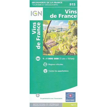 IGN mapa Vins de France 1:1 mil.