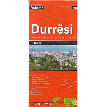 Vektor vydavatelství plán Durresi 1:15 t. laminovaný