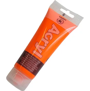 Vodová barva Akrylová barva PRIMO tuba 75ml - neonově oranžová 250