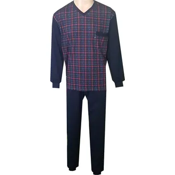 Pánské pyžamo Pánské Pyžamo Dlouhé FOLTÝN PD 308 Velikost: 6XL