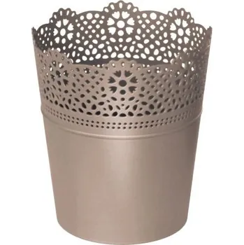Květináč Prosperplast Lace DLAC115 11,2 cm Mocca
