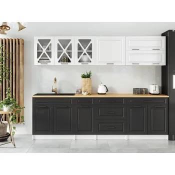 Kuchyňská linka FALCO Kuchyňská linka Tyra 260/260 bílá/grafit MAT