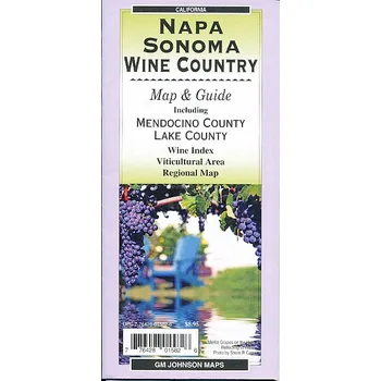 ITMB Publishing vinařská mapa Napa Sonoma Wine Country / Mendocino-Lake (Kalifo