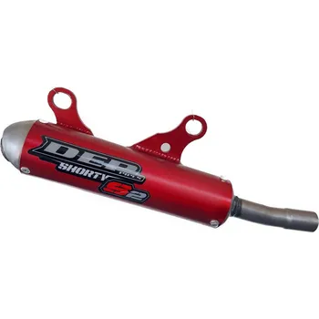 Výfuk pro motocykl Koncovka výfuku DEP Pipes červená KTM 125, Husqvarna TC 125, GAS MC 125 TRAX SHORTY