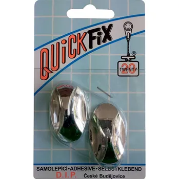 Věšák QuickFix Háček QFM 2/stříbro blistr, 2ks