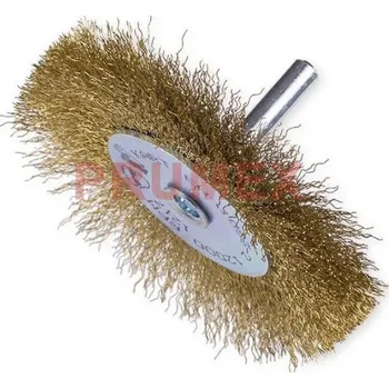 Drátěný kartáč Kartáč kotoučový se stopkou - mosaz 0,20mm, KARTÁČ, 1273021 - 80X6X12/0,20