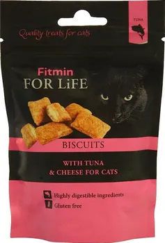 Pamlsek pro kočku Fitmin For Life Biscuits Tuna/Cheese 50 g