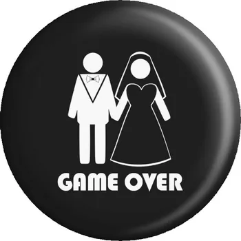 Placka GAME OVER (černá)