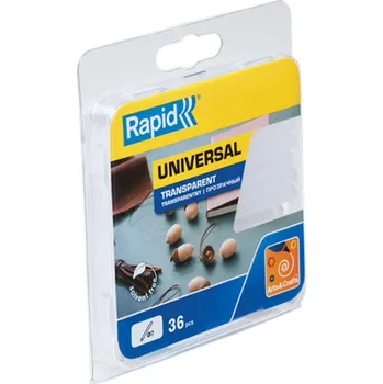 Příslušenství k lepící pistoli Rapid Lepidlo tavné univerzální, transparentní, 36 ks, pr.7x90 mm