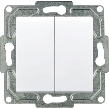 vypínač e2 elektro GmbH Vypínač ř. 6+6 bílá EQONE2