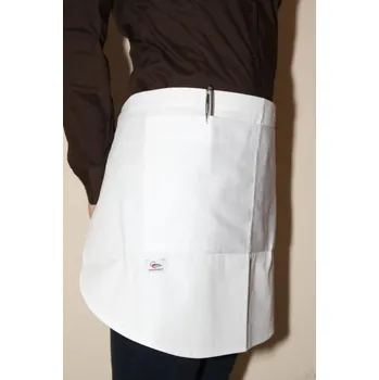 Gastro oděv PROFIKUCHAR.CZ Zástěra číšnická mini Profikuchař OVÁL - černá s přední kapsou PRO-402102