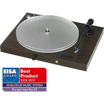 Gramofon ProJect JukeBox S2 Pick It 25A Eucalyptus (Gramofon s phono předzesilovačem, Bluetooth přijímačem a integrovaným zesilovačem v jednom šasi.)