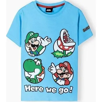 Chlapecké tričko TRIČKO SUPER MARIO modré, vel. 110, 116cm Velikost: 110cm