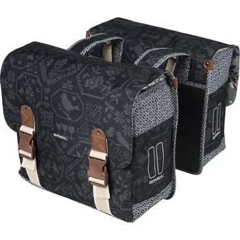 brašna na kolo Brašna na nosič Basil Boheme-Double oboustranná šedá