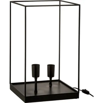 Lampička Lampa z černého kovového rámu Tilde L - Ø 30,5*50,5 cm