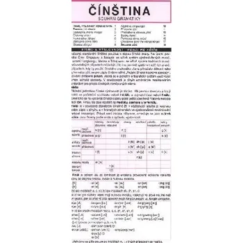 Čínský jazyk ČÍNŠTINA souhrn gramatiky - Holman