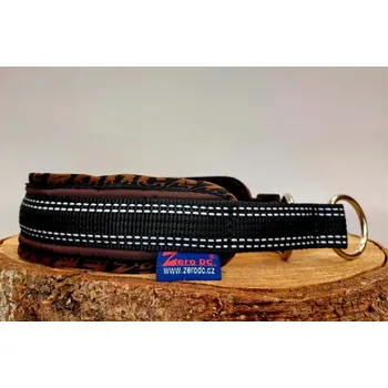 Zero obojek BLIZARD polostahovací ROYAL ( L/45-50cm, hnědá/hnědá )