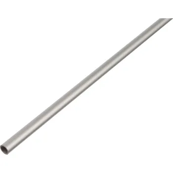 Stavební profil ALBERTS Trubka kruhová ALU, 15 x 1,0 mm / 2 m, stříbrný elox