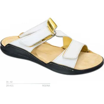 Dámská zdravotní obuv MEDISTYLE ROZINA 2R-A11 pantofel bílý, bílá - 37