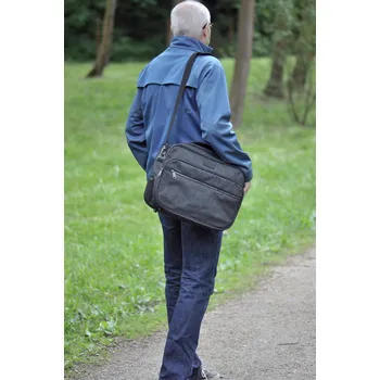 ENRICO BENETTI Pánská taška do práce s přihrádkou na NTB 17" 62123-001 černá