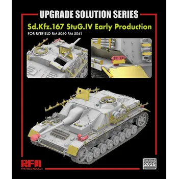 Plastikový model Ryefield model 1/35 Upgrade set for RFM5060 & RFM5061 StuG.IV Early
