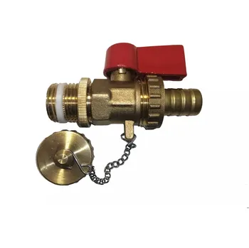 Vodovodní kohout Kulový mosazný napouštěcí a vypouštěcí kohout s teflonovým kroužkem (vypoušťák-ventil) - 1/2" 810.1 mosaz