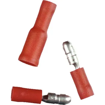 Elektrický konektor CONNEX Sada kulatých konektorů 10ks,červené