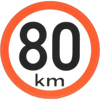 Přívěs Agados Samolepka 80 km reflexní