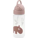 Done by Deer Ozzo láhev s brčkem růžová