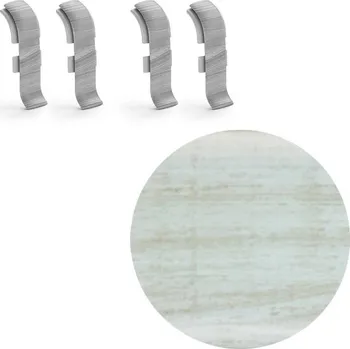 soklová lišta NOVÁK Spojka k soklové liště PVC dub rustikální bílá 56x23 4ks NGTF71