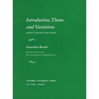Introduction, Theme And Variations - Reduction for clarinet and piano - klarinet a klavr 1200575