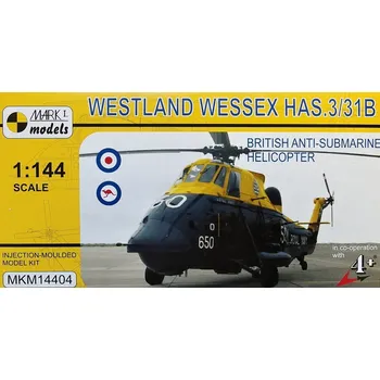 Plastikový model 1/144 Westland Wessex HAS.3/31B (4x camo)