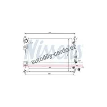 Chladič motoru Chladič motoru NISSENS 67553