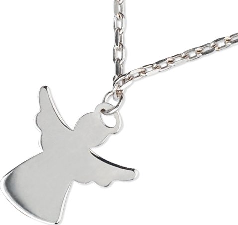 Luxur, Jemný řetízek Deva s přívěskem, bílé zlato, délka 45 cm, 585-14-5-1294.1B00.0.45.000.33