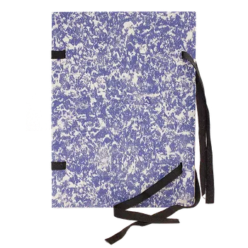 HIT OFFICE Spisová deska strojní s tkanicí A3 - mráček černý/modrý