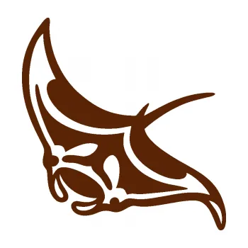 Samolepící dekorace SAMOLEPKA Rejnok manta 005 levá (15 - hnědá) NA AUTO, NÁLEPKA, FÓLIE, POLEP, TUNING, VLASTNÍ TEXT, TISK, AUTOSAMOLEPKY.cz, POLEPY, OBRÁZEK, LOGO, SAMOLEPKY