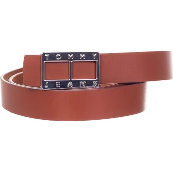 Opasek TOMMY HILFIGER DÁMSKÝ PÁSEK TJW HERITAGE LOCK KŮŽE HNĚDÁ AW0AW11655 GTU Velikost: 85
